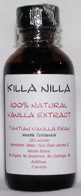 Killa Nilla Vanilla Extract Tahitian 2 ounce